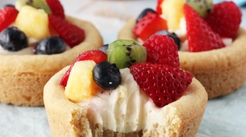 Meyveli Mini Cheesecake