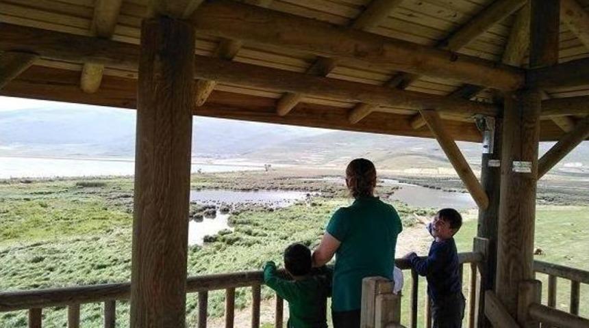 &Ccedil;ıldır Kuş G&ouml;zetleme Kulesine Yoğun İlgi