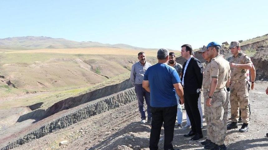 Başkan Vekili Vardar, Sulama G&ouml;leti İnşaatını İnceledi