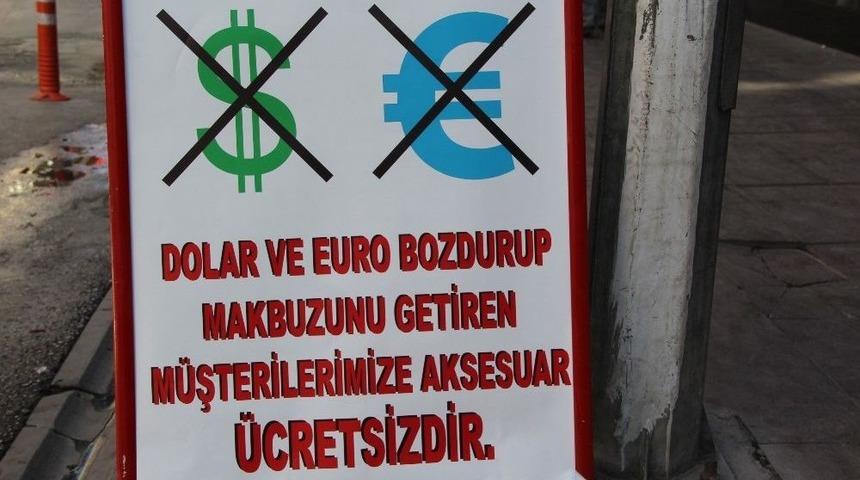 Dolar Veya Euro Bozdurup Fişini Getirene Hediye Veriyor