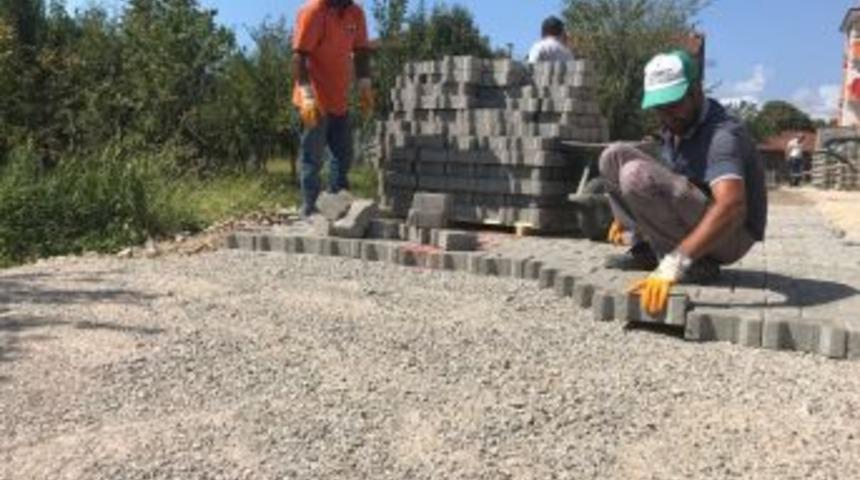 Yeni İmar Yolu Parke Taşlarla D&uuml;zenlendi