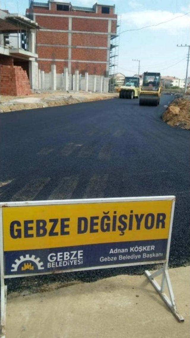 Gebze Belediyesi, Yol Yapım Çalışmalarına Devam Ediyor