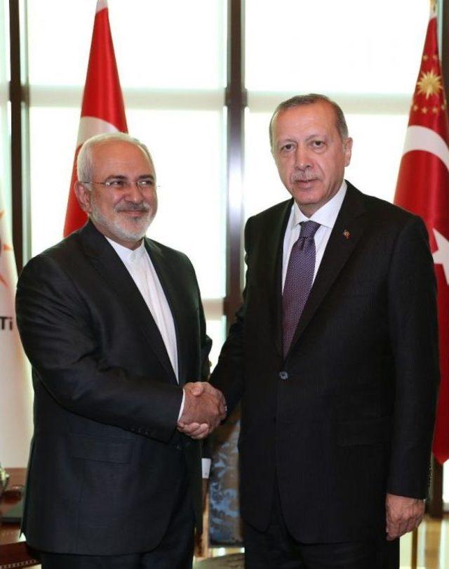 Cumhurbaşkanı Erdoğan, İran Dışişleri Bakanı Zarif’i Kabul Etti