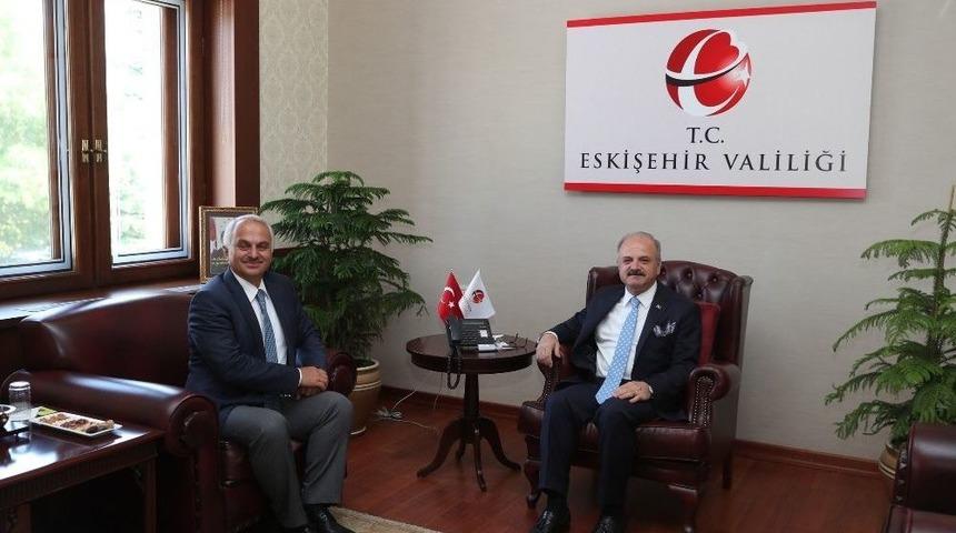 Vali &Ccedil;akacak, Genel M&uuml;d&uuml;r Kotil&rsquo;i Makamında Ağırladı