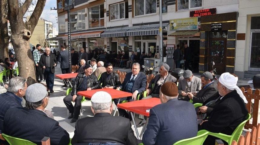 Başkan &Ccedil;er&ccedil;i, Atat&uuml;rk Mahallesinde İncelemelerde Bulundu