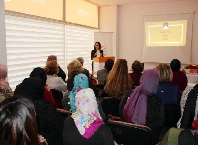 Kadem Manisa İl Temsilciliğinden ‘çocuktan Gelin Olmaz’ Eğitimi