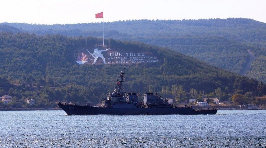 Abd Savaş Gemisi Boğazdan Ge&ccedil;ti