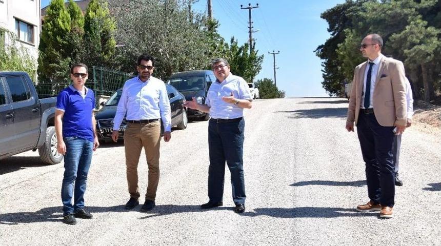 Başkan Can Asfalt &Ccedil;alışmalarını İnceledi