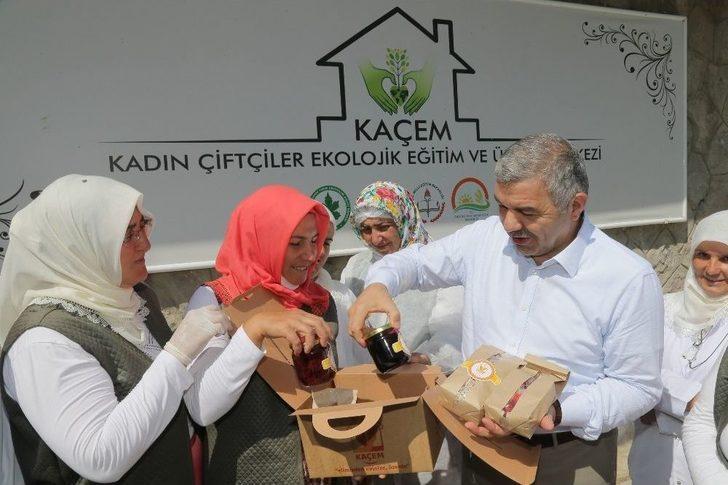 Başkan Çelik, Kadın Çiftçiler Ekolojik Eğitim Ve Üretim Merkezi’ni Ziyaret Etti G1