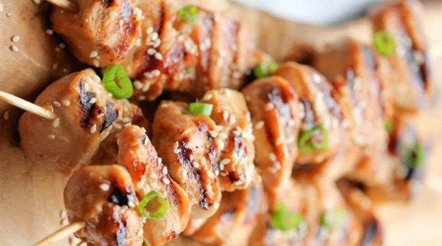 Ekşi Tatlı Tavuk Şiş Kebap
