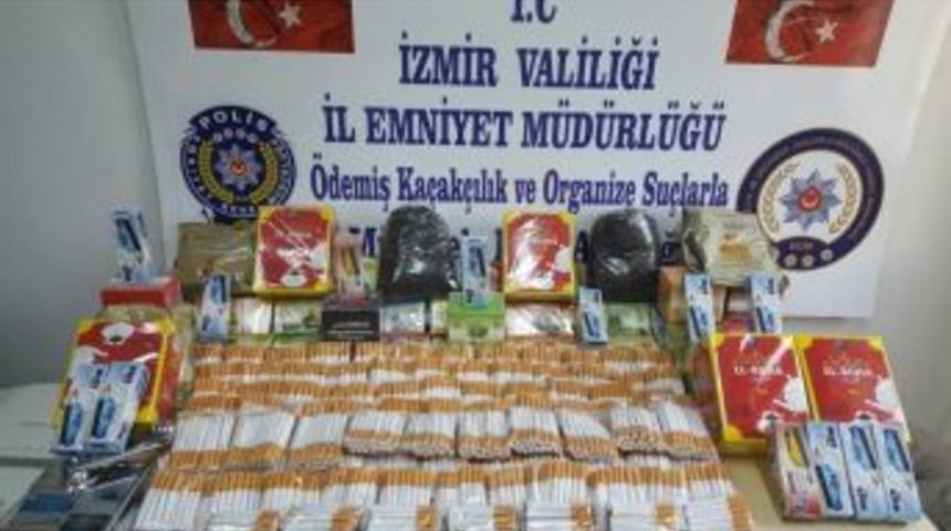 İzmir&rsquo;de Ka&ccedil;ak T&uuml;t&uuml;n Operasyonu