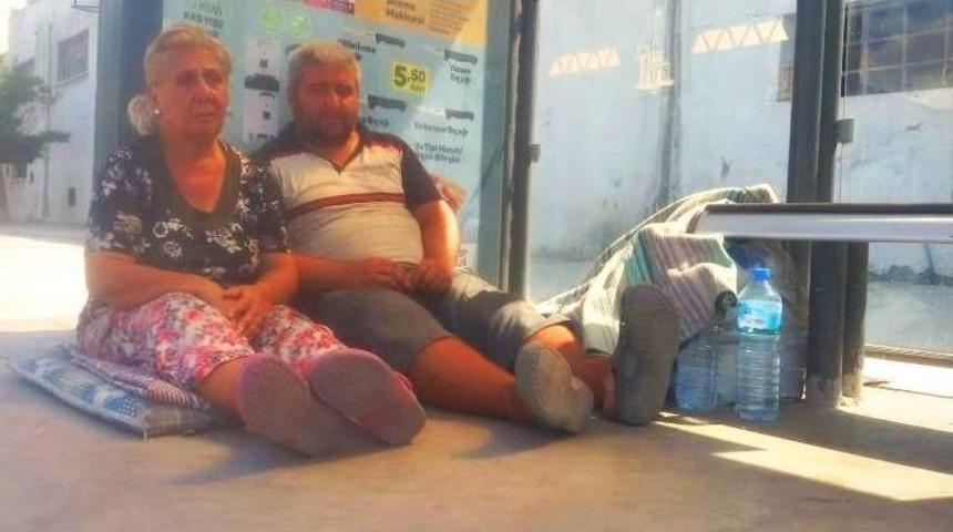 Engelli Oğluyla Durakta Yatan Annenin Yardım &Ccedil;ığlığına Binler Ses Verdi