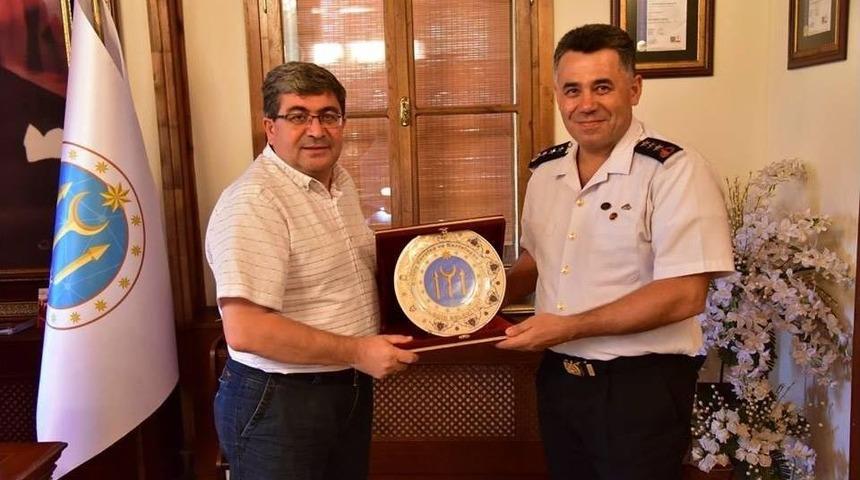 Jandarma Komutanı İnce&rsquo;den Başkan Can&rsquo;a Veda Ziyareti