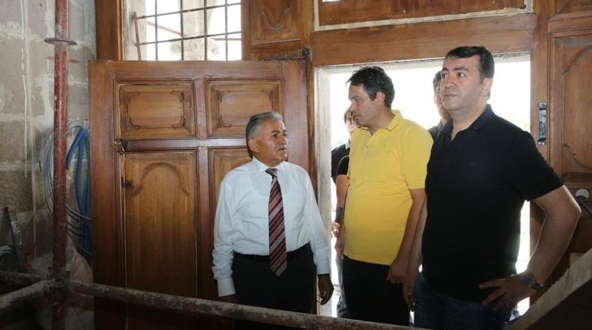 Başkan Büyükkılıç, Filintanın Konağı’nda İncelemelerde Bulundu