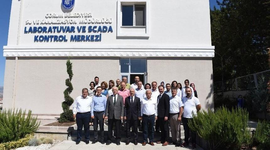 Başkan Gül Ve Sağlıkçılar Scada Kontrol Merkezini İnceledi