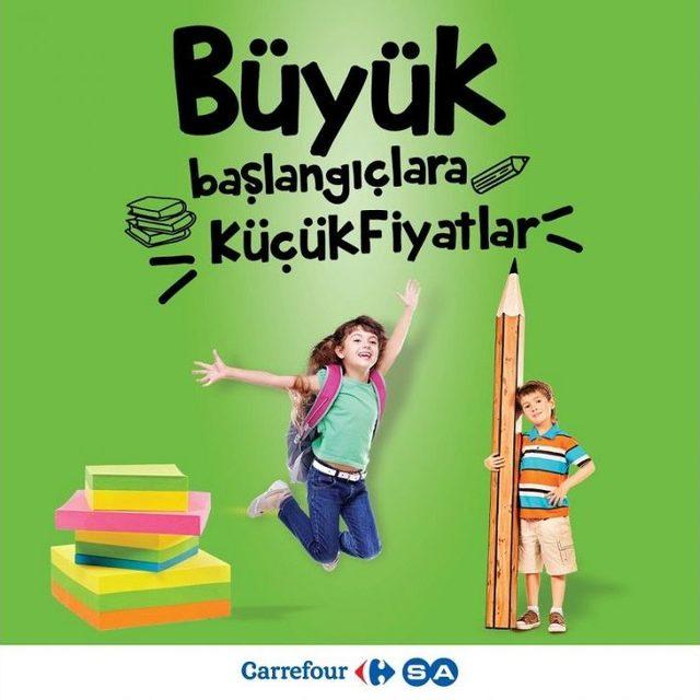 Carrefoursa’dan Kırtasiye Alışverişinde Aile Bütçesine Destek