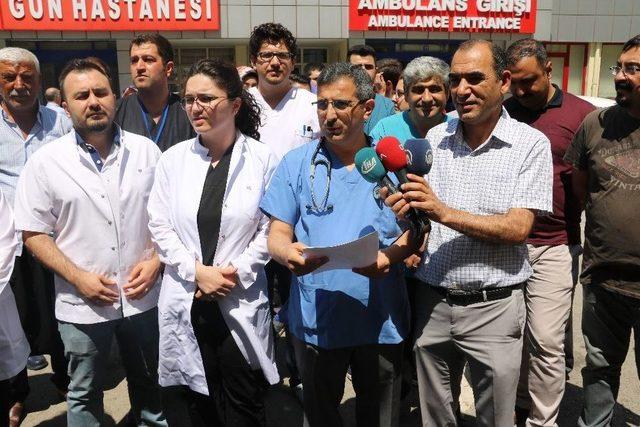 Sağlıkçılara Şiddete Gaziantep’te Tepki