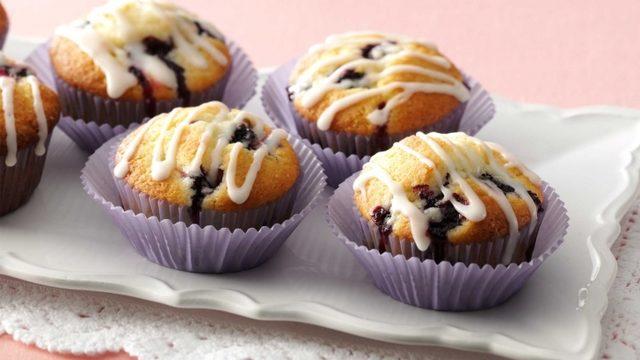 Limonlu Yaban Mersinli Cupcake