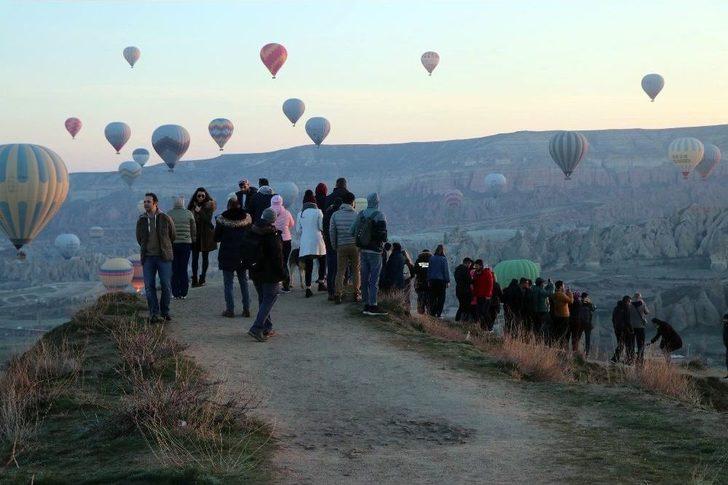 Kapadokya’da Yer Turist Gök Balon Dolu G4