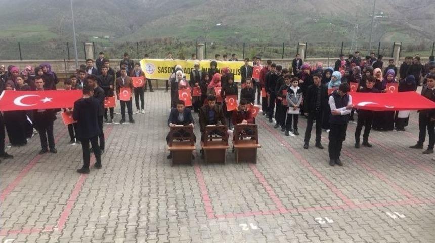 &Ouml;ğrencilerden Afrin Harekatına Destek