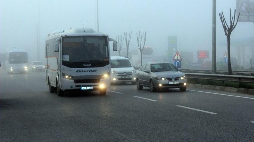 Kocaeli&rsquo;nin Y&uuml;ksek Kesimleri Sis Etkili Oluyor