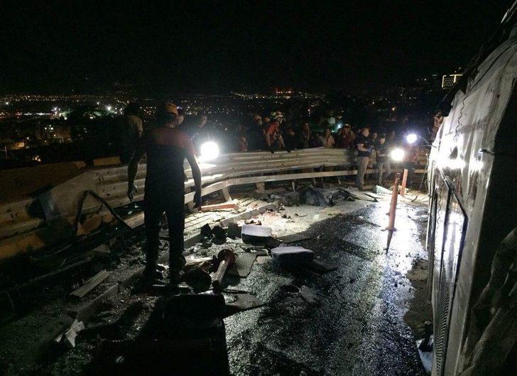 Kaza Yapan Otobüsün Enkazı Kaldırıldı G5