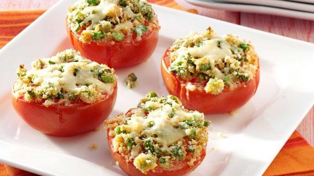 Parmesan ve Gravyerli Izgara Domates