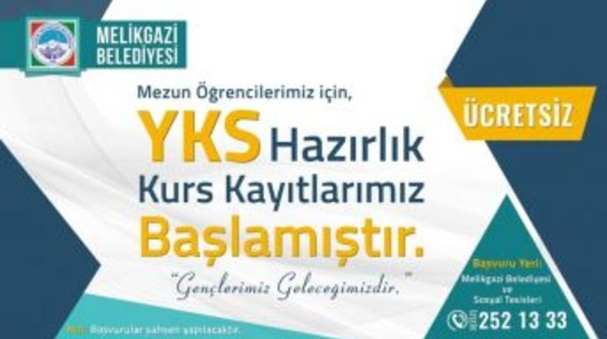 Melikgazi&rsquo;de &Uuml;cretsiz Yks Hazırlık Kurslarına Kayıtlar Başladı