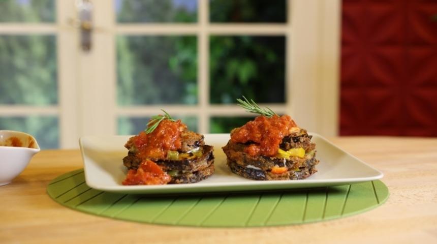 Mozzarella Peynirli Kıtır Patlıcan