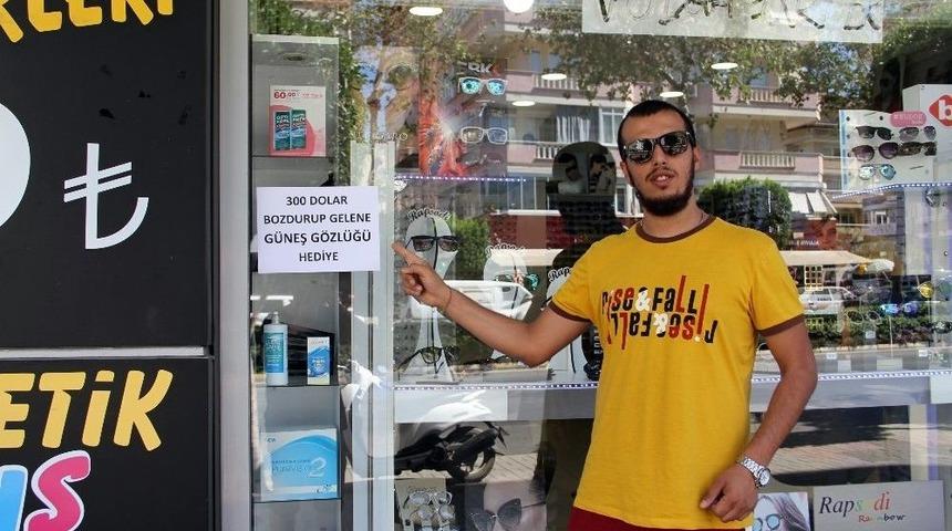 Alanya&rsquo;da 300 Dolar Bozdurana G&uuml;neş G&ouml;zl&uuml;ğ&uuml; Bedava