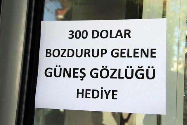 Alanya’da 300 Dolar Bozdurana Güneş Gözlüğü Bedava