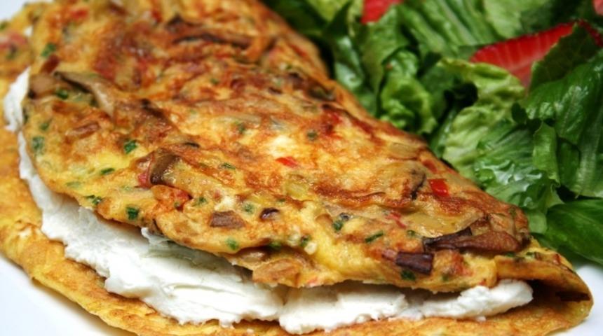 Keçi Peynirli ve Naneli Omlet