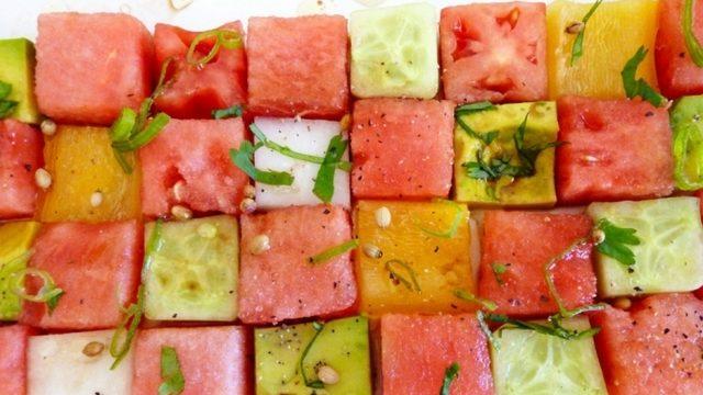 Karpuzlu Domatesli Mozaik Salata