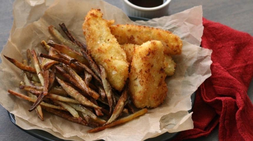 Fırında Çıtır Balık ve Patates