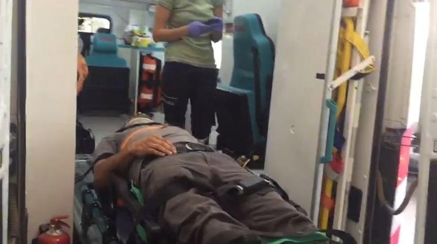 Takla Atan Aracın S&uuml;r&uuml;c&uuml;s&uuml; Yaralandı