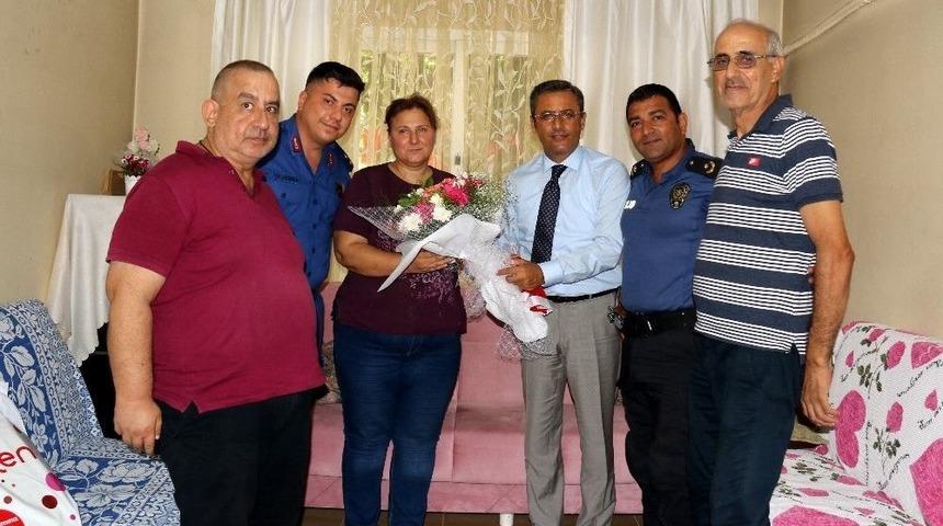 Başkan Pamuk, Şehit Ailelerini Ziyaret Etti