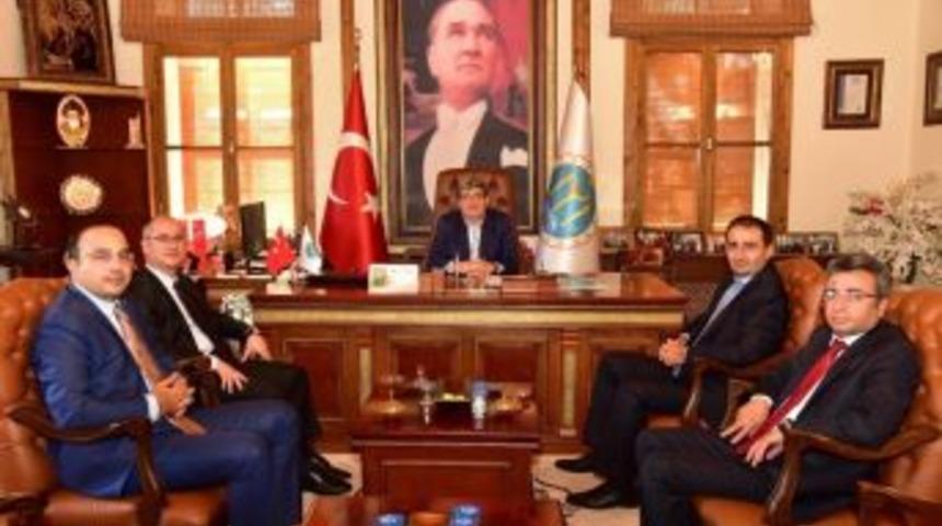 Kaymakamlardan Başkan Can&rsquo;a Ziyaret