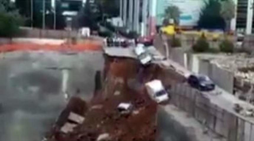 &Uuml;mraniye&rsquo;de &Ccedil;ukura D&uuml;şen Ara&ccedil; Saniye Saniye G&ouml;r&uuml;nt&uuml;lendi