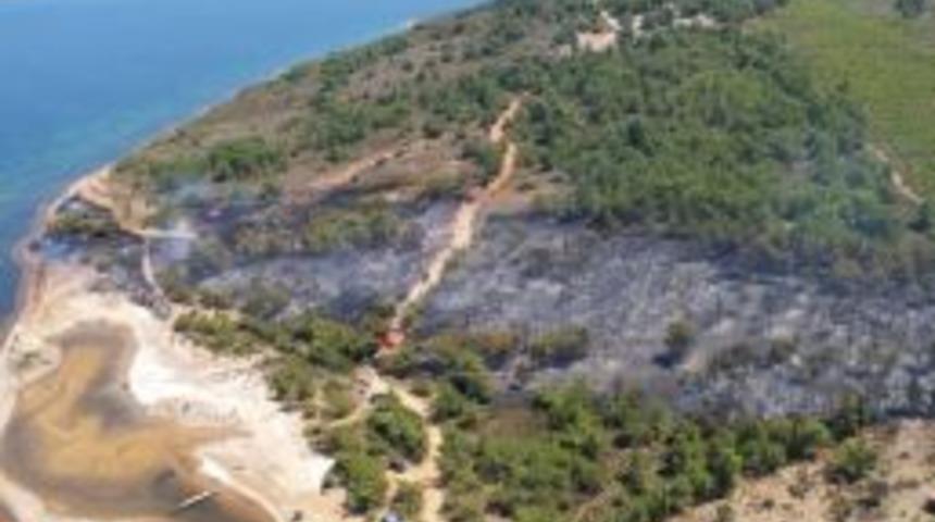 Ayvalık&rsquo;taki Orman Yangını S&ouml;nd&uuml;r&uuml;ld&uuml;