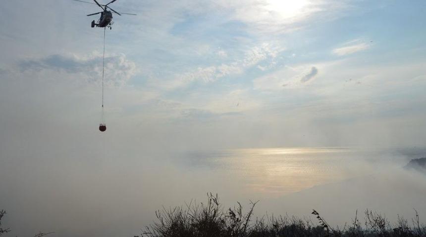 Erdek&rsquo;teki Orman Yangını Kontrol Altına Alındı