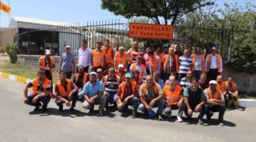 Nevşehir Karayolları Şefliğinde İş&ccedil;iler İş Bırakma Eylemi Yaptı