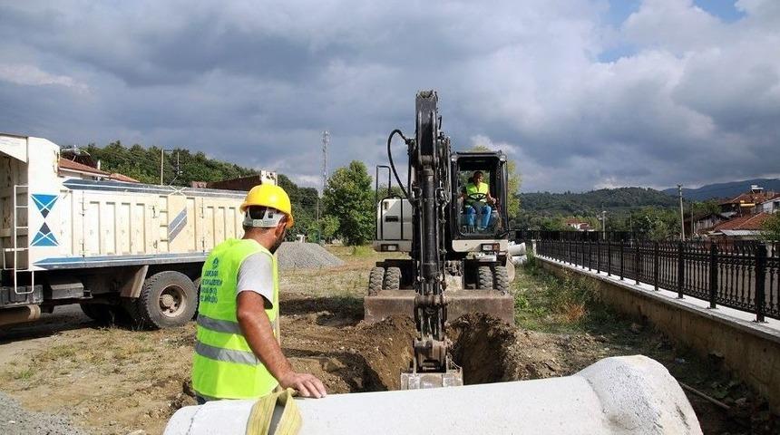 Saski Yağmursuyu Altyapısı Çalışmalarını Sürdürüyor