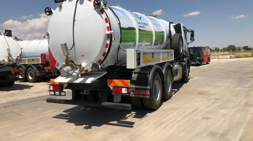 Kırıkkale Belediyesine Bakanlıktan Vidanj&ouml;r Hibe Edildi