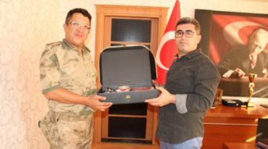 Muş İl Jandarma Komutanı Baykal&rsquo;dan Varto Kaymakamı &Ccedil;etin&rsquo;e Ziyaret