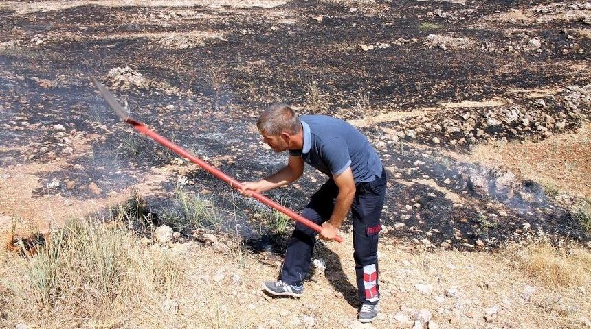 Midyat&rsquo;ta Anız Yangını