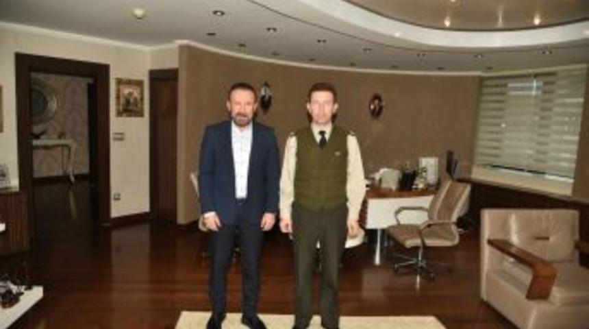Başkan Doğan, Binbaşı Karag&ouml;z&rsquo;&uuml; Ağırladı