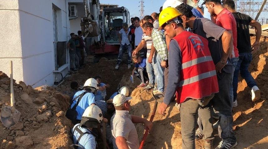 İnşaat Alanında G&ouml;&ccedil;&uuml;k: 2 Yaralı