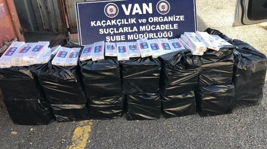 Van’da 9 Bin Paket Kaçak Sigara Ele Geçirildi