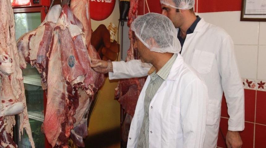 Samandağ’da Kasaplar Denetleniyor