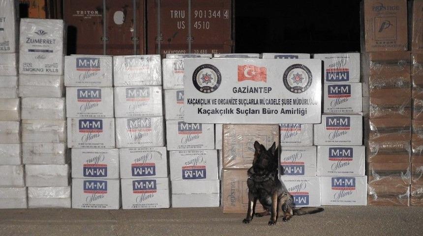 Gaziantep&rsquo;te 101 Bin Paket G&uuml;mr&uuml;k Ka&ccedil;ağı Sigara Ele Ge&ccedil;irildi